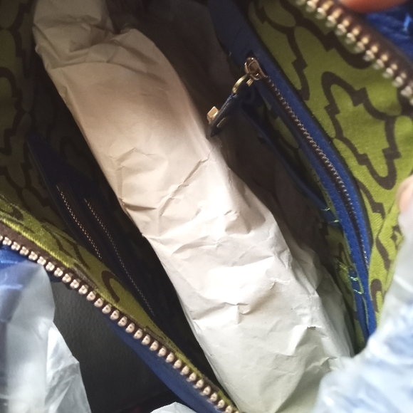 🔵 NWT orYany Royal Blue Leather Satchel Bag - Beautiful Firm Price - Picture 11 of 16